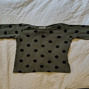 💖 5 for $20💖 polka dot long sleeve shirt